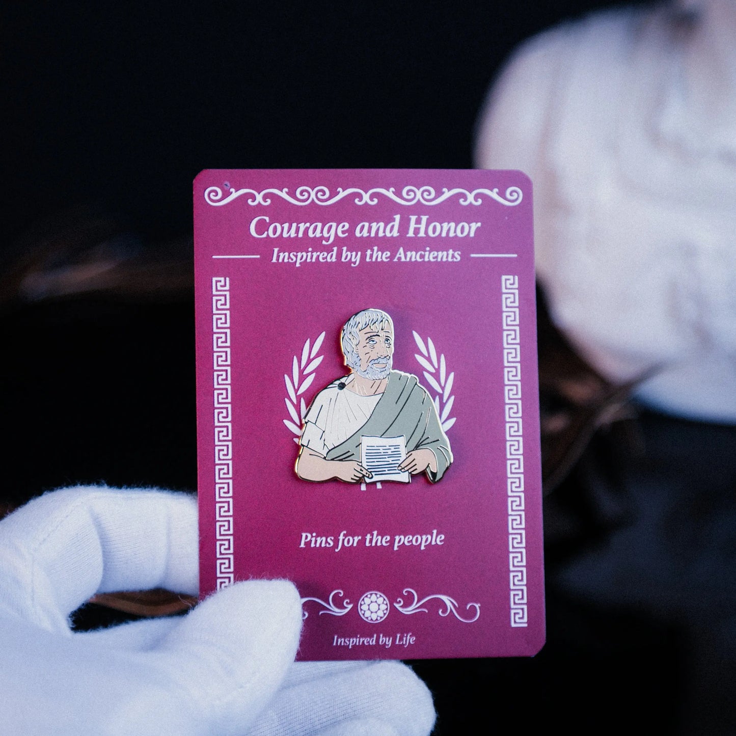 Seneca Enamel Pin – Letters from a Stoic Tribute Signum