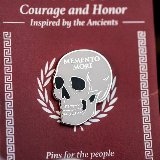 Memento Mori Enamel Pin Signum