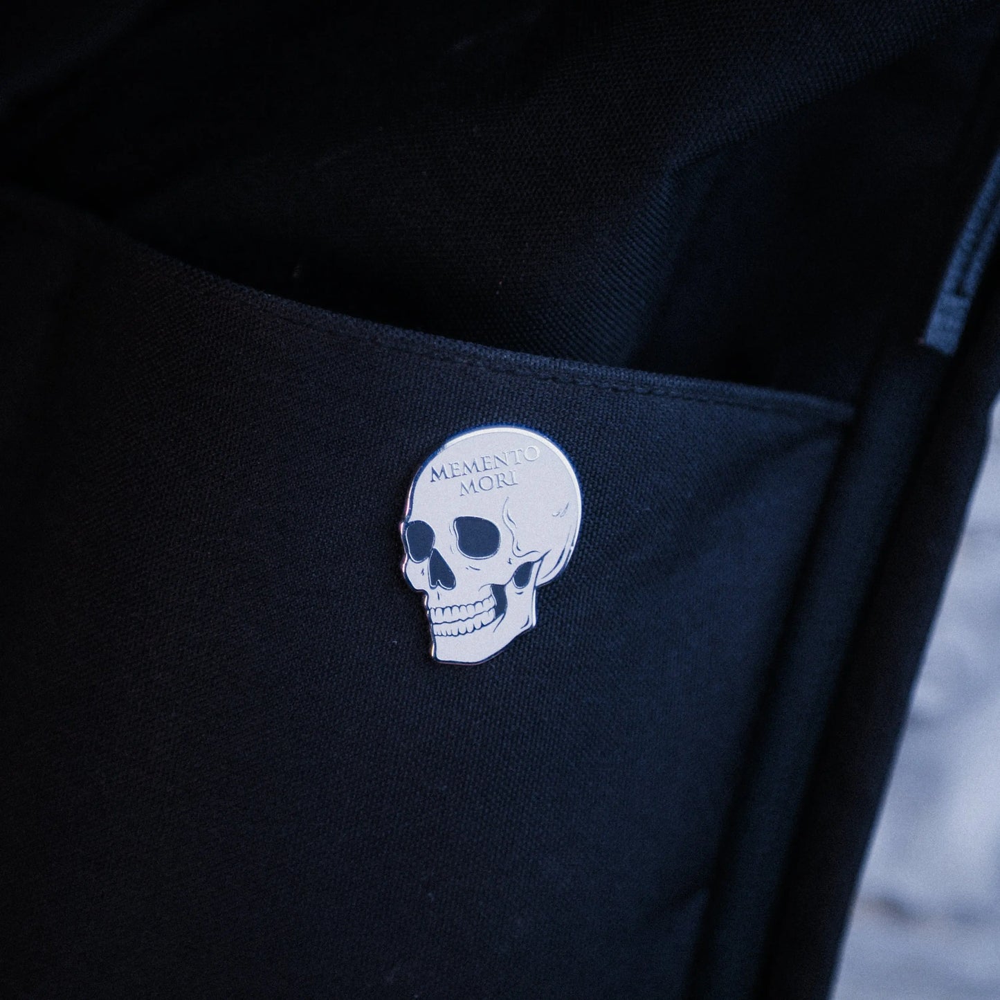 Memento Mori Enamel Pin Signum
