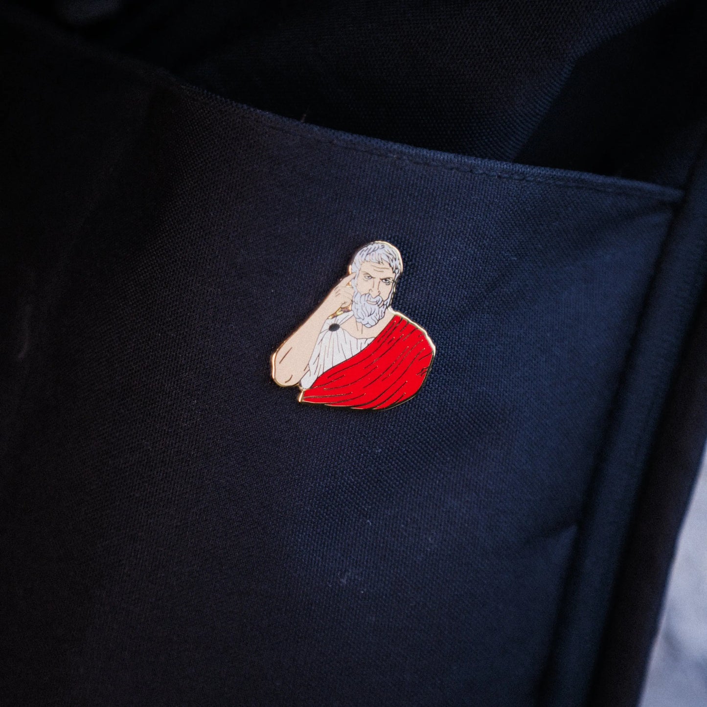 Epictetus Enamel Pin – The Power of the Mind - Stoic Philosopher Signum