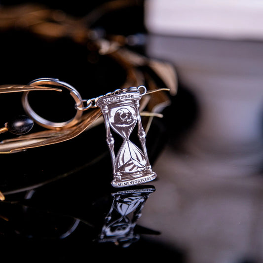 Memento Mori & Memento Vivere Sand Clock Keychain Signum