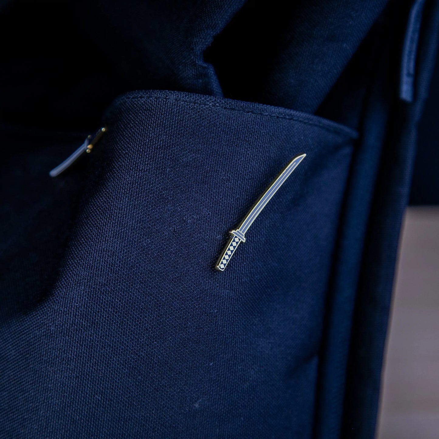 Samurai Sword Enamel Pin – Katana Design Signum