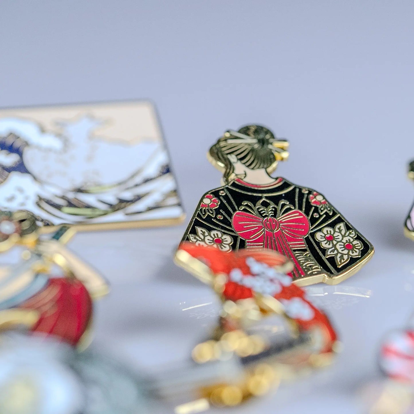 The Three Graces Enamel Pin Set Signum