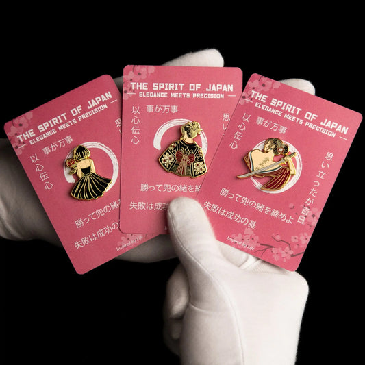 The Three Graces Enamel Pin Set Signum