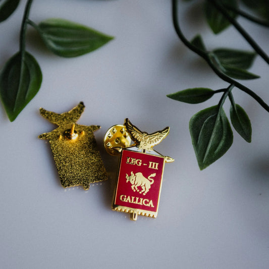 Legio III Gallica Enamel Pin – Bull Legion, founded by Julius Ceasar Signum