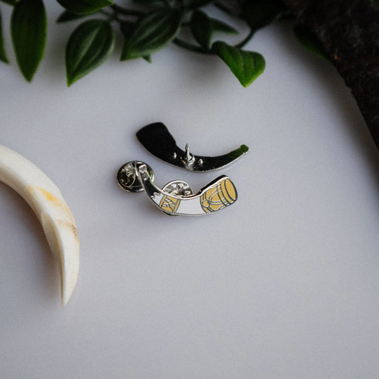 Viking War Horn Enamel Pin Signum