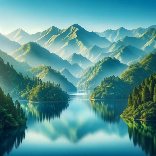 Lake surrounded by mountains