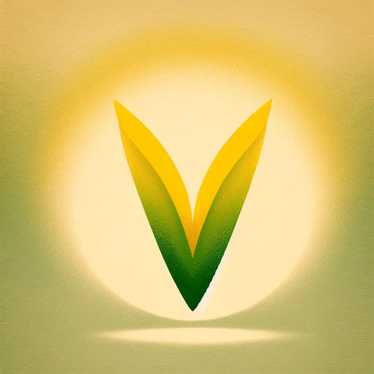 Minimalistic Shoshinsha beginner driver symbol glowing softly against a muted gradient background symbolizing growth and optimism in a traditional Japanese style.