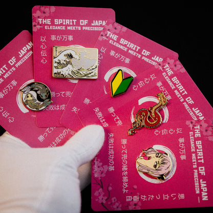 The Japanese Elements Enamel Pin Set Signum