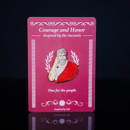 Epictetus Enamel Pin – The Power of the Mind - Stoic Philosopher Signum