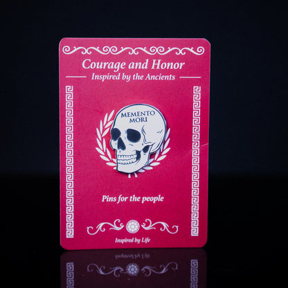 Memento Mori Enamel Pin Signum