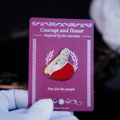 Epictetus Enamel Pin – The Power of the Mind - Stoic Philosopher Signum