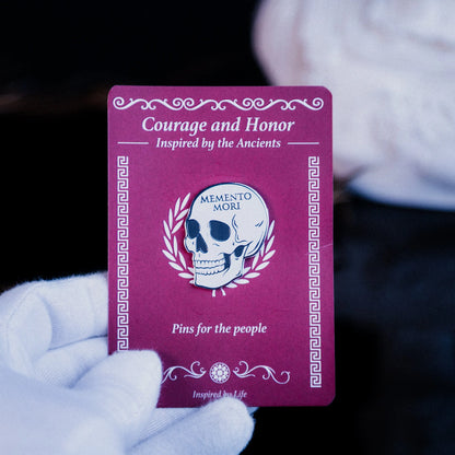Memento Mori Enamel Pin Signum