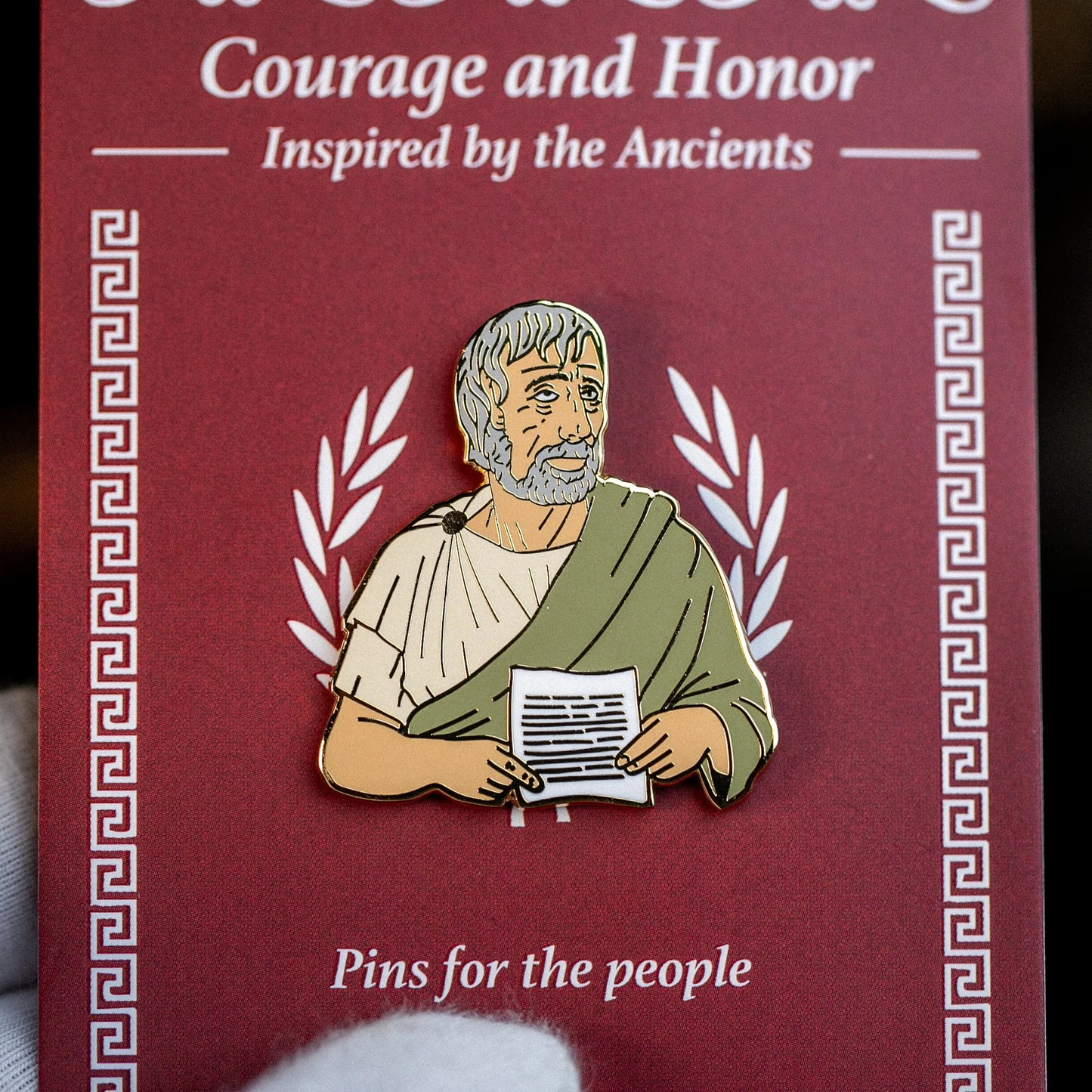 Seneca Enamel Pin – Letters from a Stoic Tribute Signum