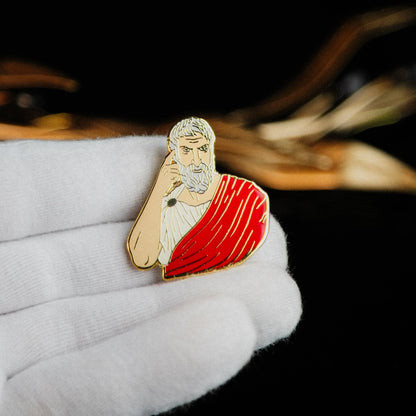 Epictetus Enamel Pin – The Power of the Mind - Stoic Philosopher Signum