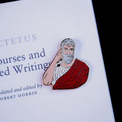 Epictetus Enamel Pin – The Power of the Mind - Stoic Philosopher Signum