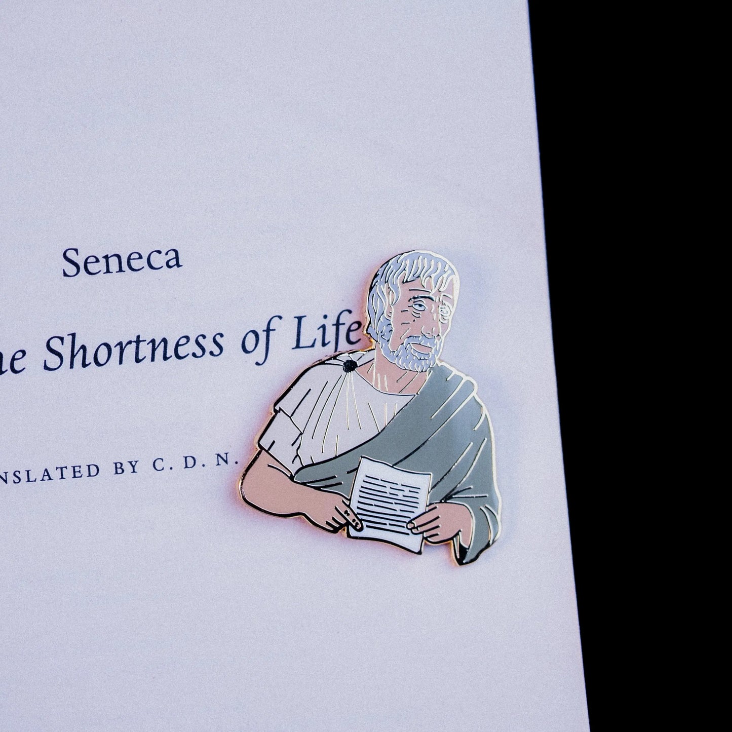 Seneca Enamel Pin – Letters from a Stoic Tribute Signum