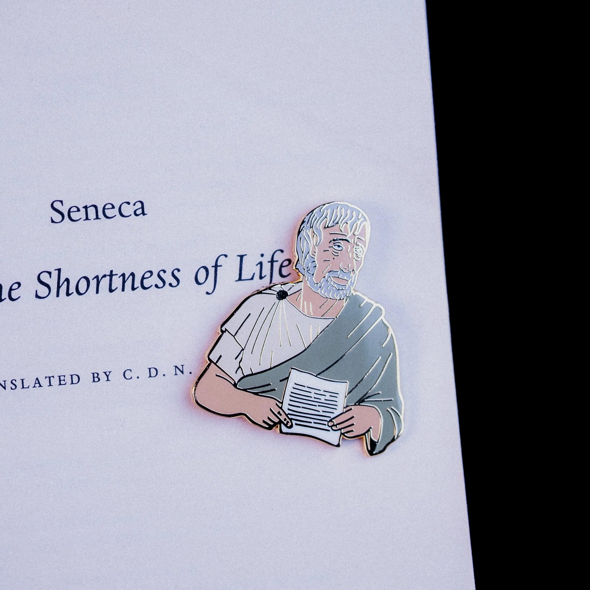 Seneca Enamel Pin – Letters from a Stoic Tribute Signum