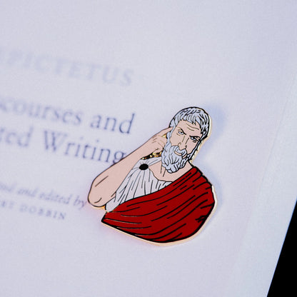 Epictetus Enamel Pin – The Power of the Mind - Stoic Philosopher Signum