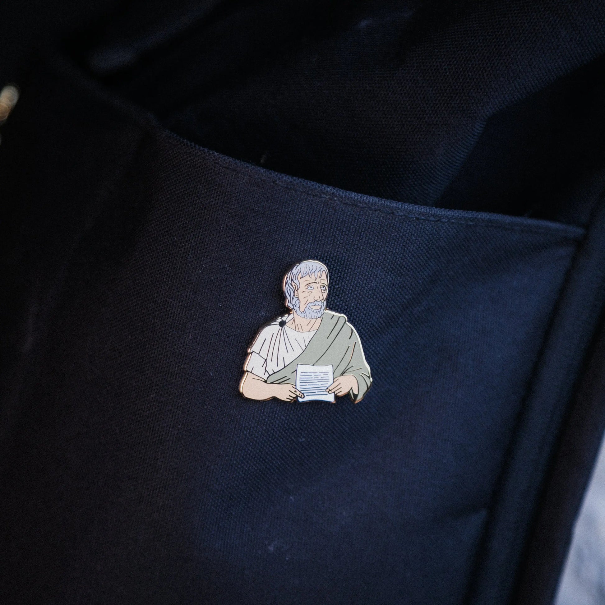 Seneca Enamel Pin – Letters from a Stoic Tribute Signum