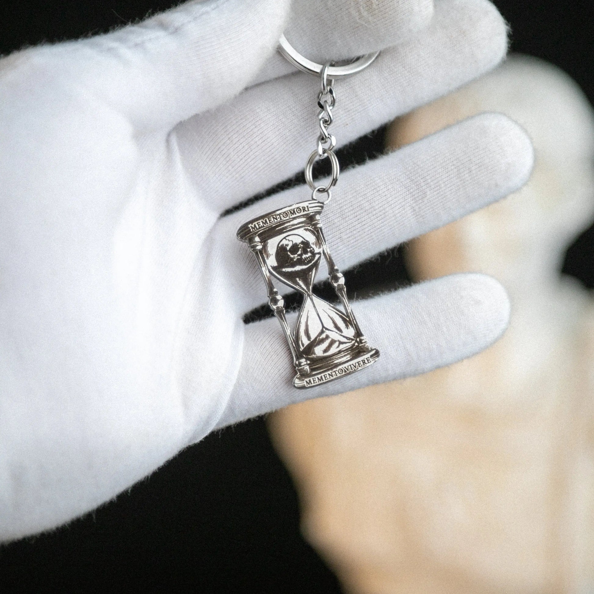Memento Mori & Memento Vivere Sand Clock Keychain Signum