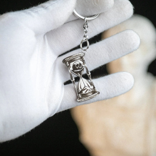 Memento Mori & Memento Vivere Sand Clock Keychain Signum