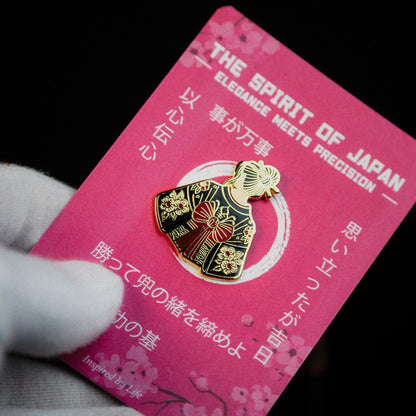 Japanese Kimono Girl - Geisha Enamel Pin Signum