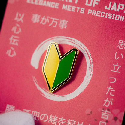 Shoshinsha Mark Enamel Pin – Japanese Beginner Driver Symbol Signum