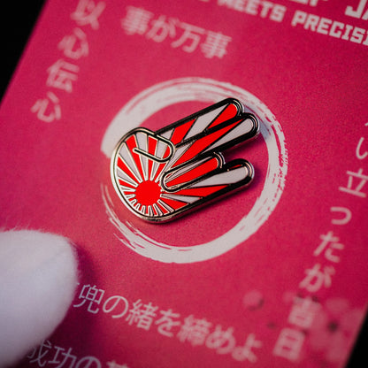 JDM Shocker Enamel Pin – Rising Sun Design Signum