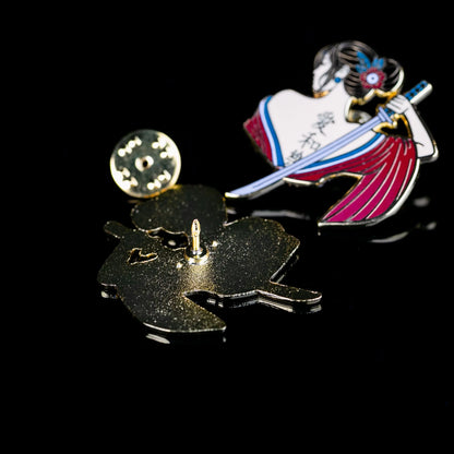 Samurai Sword Enamel Pin – Katana Design Signum