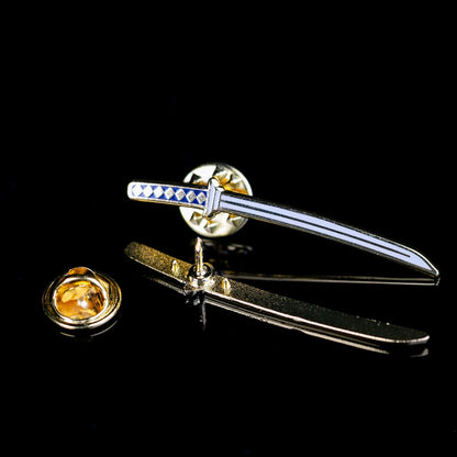 Samurai Sword Enamel Pin – Katana Design Signum