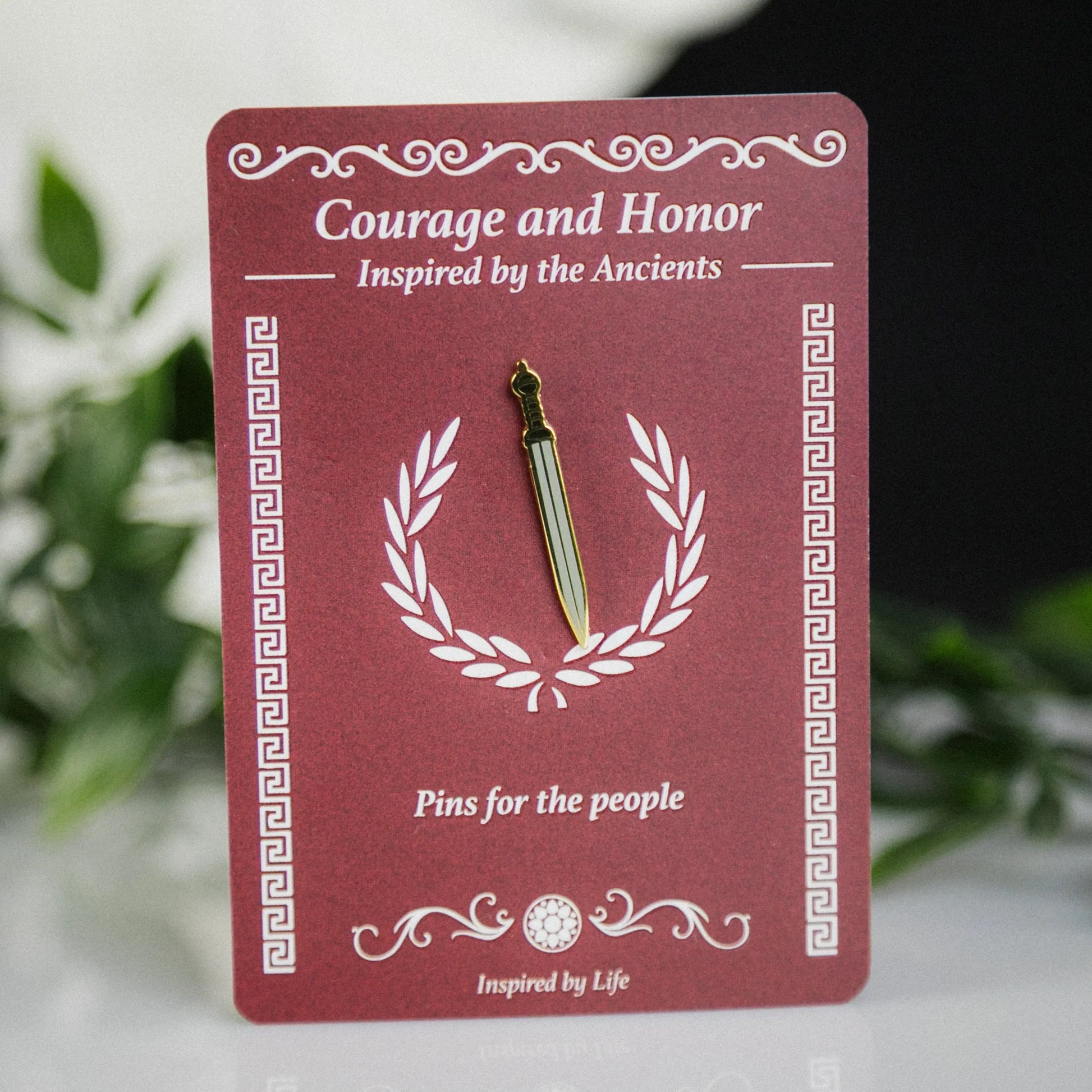 Roman Gladius Enamel Pin – Iconic Legionary Sword Signum
