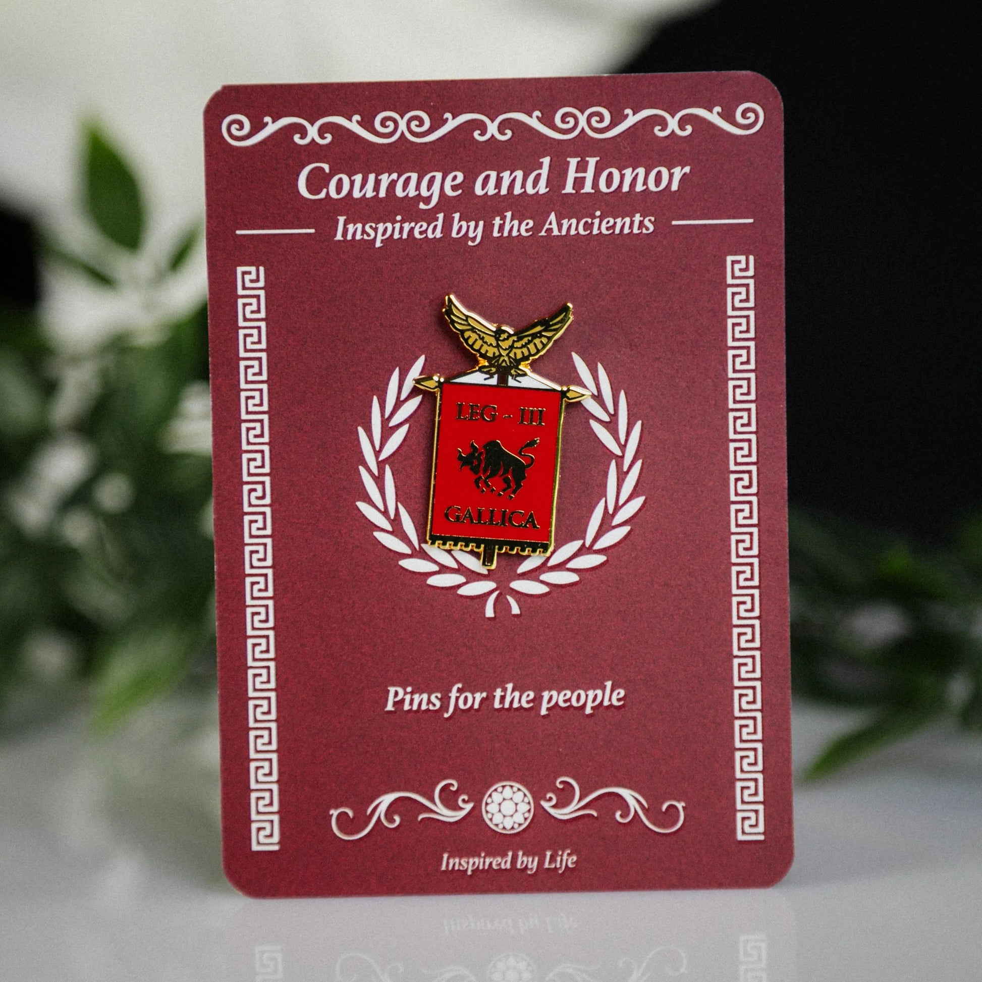 Legio III Gallica Enamel Pin – Bull Legion, founded by Julius Ceasar Signum