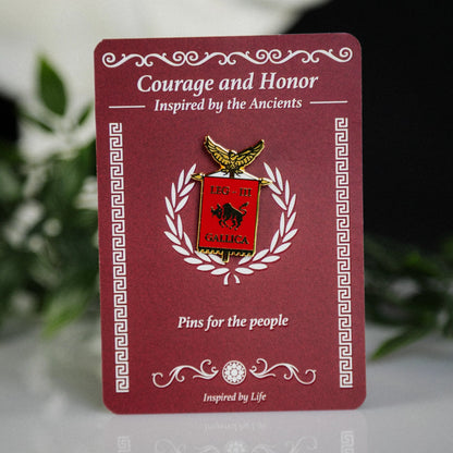 Legio III Gallica Enamel Pin – Bull Legion, founded by Julius Ceasar Signum