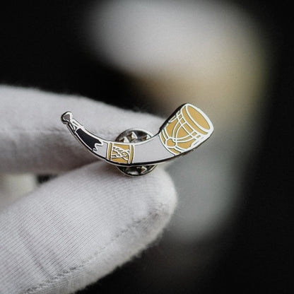 Viking War Horn Enamel Pin Signum