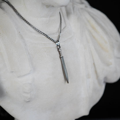Roman Gladius Necklace – Stainless Steel Sword Signum